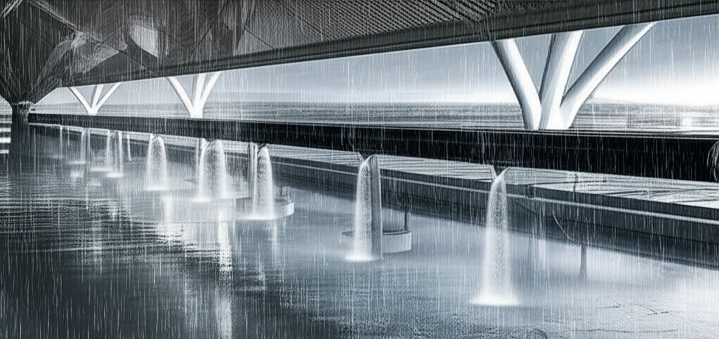 Yapay zeka ile üretilmiş Su Taşmaları Tasviri